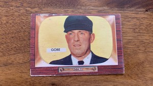 1955 Bowman Baseball Arthur J. Gore #289 National League Umpire Vintage