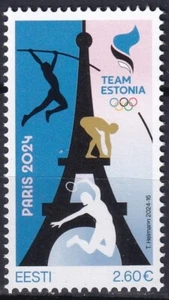 Estonia 2024 Summer Olympic Games - Paris MNH stamp - Picture 1 of 1