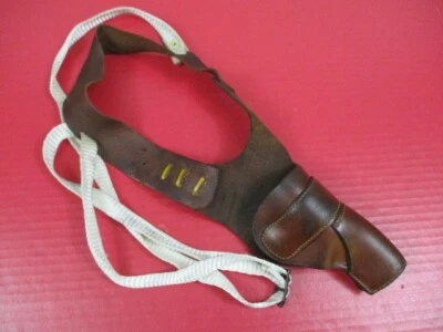 Vintage Brown Leather Shoulder Holster S&W Model 36 J-Frame Revolver w/2" Bbl #2 - Image 1 of 4