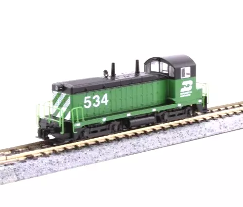 Kato N Scale ~ New ~ EMD NW2 Switcher ~ Burlington Northern #543 ~ DC ~ 176-4378 - Image 1 of 1