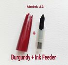 Set MontbIanc Meisterstuck 22 Fountain Pen Red +Ink Feeder Parts NOS #small