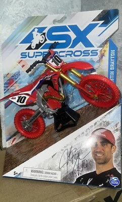 SX Supercross Justin Brayton Target Exclusive Chase Honda CRF 450r Red 1:10 - Image 1 of 3