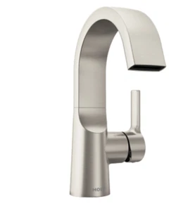 MOEN 84156SRN AVRI Single Handle Faucet Spot Resist Brushed Nickel - Picture 1 of 1