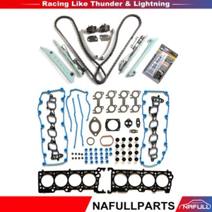 Timing Chain Kit With Cover Gasket Set For 1999-2000 Ford Mustang 4.6L V8 SOHC - Picture 1 of 12