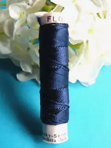 1278BBIS Superb Bobbin Cord Pure Natural Silk Flora Blue Zwicky No. 988 - Picture 1 of 2