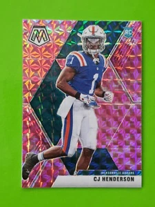 2020 Panini Mosaic #246 CJ Henderson RC Rookie Jaguars Pink Camo Prizm - Bild 1 von 2
