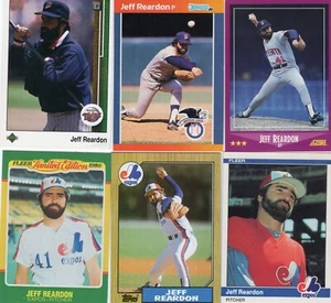JEFF REARDON Lot of 25 Different Premium MLB Baseball Cards Expos & Twins  - Picture 1 of 6
