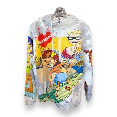 Chaqueta cortavientos Members Only Rocket Power 1/4 cremallera abrigo Nickelodeon para hombre talla L Foto 1 de 4
