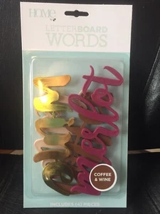 Letter Board Words/COFFEE AND WINE - Picture 1 of 2