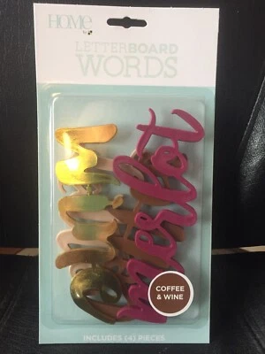 Letter Board Words/COFFEE AND WINE - Image 1 of 2