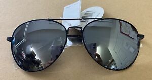 Unbranded Black Metal Frame Aviator with Mirror Lens Sunglasses NWT's