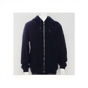 Versace Zip up hoodie jacket! (Men XL) Unisex Black - Picture 1 of 7