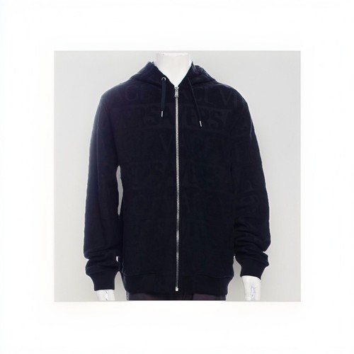 Giacca con cappuccio e zip Versace! (Uomo XL) Unisex Nero