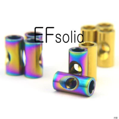 2x Tuercas cilíndricas de titanio M6 para tija de sillín de bicicleta Tornillos Foto 1 de 4