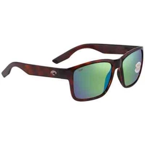 New Costa Del Mar 06S9049 Paunch Sunglasses Tortoise Green Mirror 580P Polarized - Picture 1 of 3