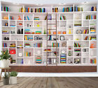 Creative White Bookcase Modern Tapestry for Bedroom Colleague Dorm Home Decor