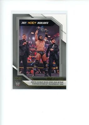 2022 Panini NXT 2.0 WWE Santos Escobar #1 NXT Highlights Set Silver Parallel - Image 1 of 2