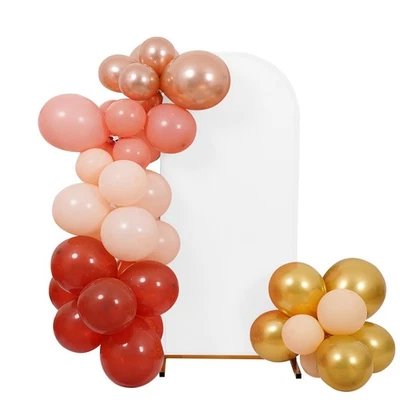 Peomeise 6.6FT Wedding Arch Cover，White Arch Backdrop Cover Stretchy Span - Image 1 of 4