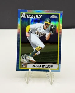 2025 Topps Chrome 1990 Retro Jacob Wilson #90CB-18 RC Rookie Silver Refractor SP - Picture 1 of 3