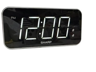 Sharp LED Digital Alarm Clock SPC736 - Image 1 of 4