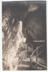 Foto Höllentalklamm Brücke in Garmisch-Partenkirchen um 1921 - Bild 1 von 2