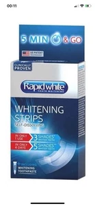 Rapid White Whitening Strips Self Dissolving (6917) 3 Shades Whiter Teeth - Picture 1 of 1