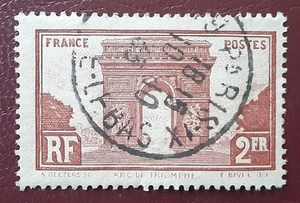 FRANCE 1931 2f Used Triomphe Arc Mi 263 Scott 263 VF 9423 - Picture 1 of 2