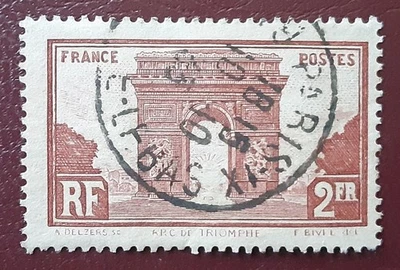 FRANCE 1931 2f Used Triomphe Arc Mi 263 Scott 263 VF 9423 - Image 1 of 2