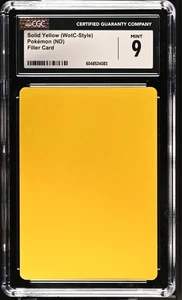Pokémon Solid Yellow Filler Card CGC 9 (4083) Graded Power - Bild 1 von 2