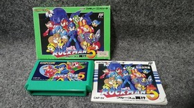Capcom Rockman 5 Blues' Trap Famicom Game Cartridge Used