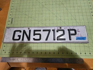 VINTAGE Malayasia CAR LICENSE PLATE singapore number japanese asia asian - Picture 1 of 2