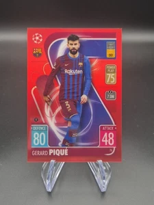 Topps UCL Match Attax Chrome 2021-22 - Gerard Pique FC Barcelona - Parallel /5 - Bild 1 von 2