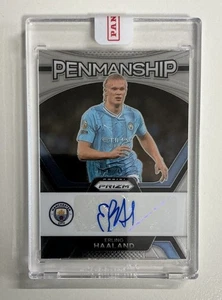 2023-24 Panini Prizm EPL Erling Haaland - Penmanship Auto - #P-EH Panini Sealed - Bild 1 von 2