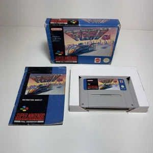 F Zero Super Nintendo PAL Game Complete In Box CIB SNES VGC - Picture 1 of 13