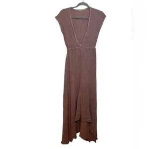 Jen’s Pirate Booty Mauve Cotton Gauze Flowy Midi Dress Women's Size Small - Picture 1 of 6