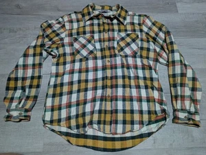 Vintage Big Mac Shirt Mens Large Flannel Plaid Heavy Made In Portugal 70s 80s - Picture 1 of 6