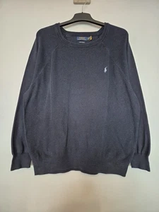 Polo Ralph Lauren Herren Navy Blau Pima Baumwolle Pullover Sweater Pulli 2XB - Bild 1 von 9