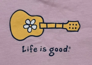 Camiseta Life Is Good Para Mujer Guitarra Margarita Cuello en V Rosa Camiseta Talla XL - Imagen 1 de 11