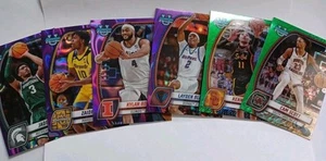 2024-25 Bowman U Chrome 18 Card Lot Green Shimmer, Purple Lava Parallels  - Picture 1 of 6