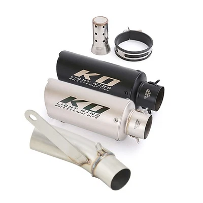 Exhaust Mid Link Pipe Muffler Tips With DB Killer For QJMOTOR SRK800RR QJ800GS-G - Bild 1 von 4