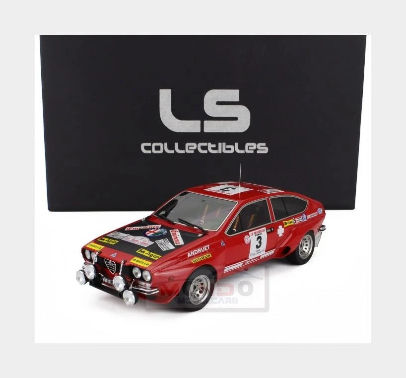 1:18 LS COLLECTIBLES Alfa Romeo Alfetta Gt #3 Rally Tour De Course 1975 LS087B - Immagine 1 di 2