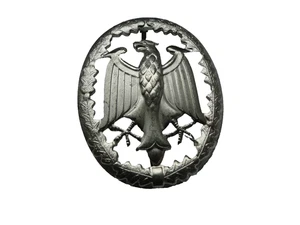 Original Bundeswehr Leistungsabzeichen Silber Metall - Picture 1 of 1