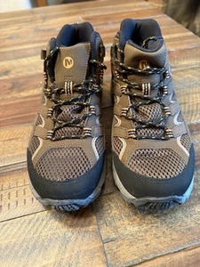 Merrell Moab 2 Mens/Youth Sz 5.5 Mid Hiking Boot NWT Brown Waterproof - Picture 1 of 11