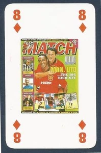 MATCH MAGAZINE-20 YEAR ANNIVERSARY COVER PLAYING CARD-MANCHESTER U-GIGGS/INCE-8D - Picture 1 of 1