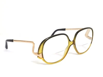 Vtg 60s Womens upside down frames EK 2 Eyeglasses Huge bug eye drop arms Glasses - Image 1 of 4