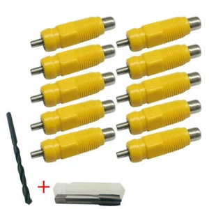 Chicken Drinkers 10 Lubing Drinker Nipples + Install Kit | DIY Poultry Waterer - Picture 1 of 2