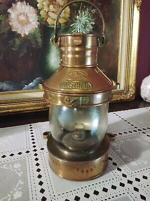 Vintage Tung Woo Masthead Copper And Brass Nautical Lantern • 75$