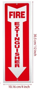 ✅🔥🧯1-4" X 12" Aluminum Fire Extinguisher Sign Fade Resistant, Rust Free🧯 - Picture 1 of 6