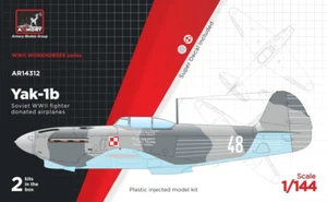 1/144 WW2 Fighter : Yakovlev Yak-1B "Donated" [USSR] #14312 : ARMORY - Picture 1 of 6