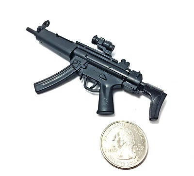 1/6 Scale MP5 Submachine Gun SWAT H&K German Miniature Toy Model Action Figure - Image 1 of 4